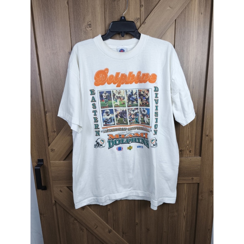 Vintage 1995 Miami Dolphins NFL‎ Joy Athletic USA Tee Mens XL